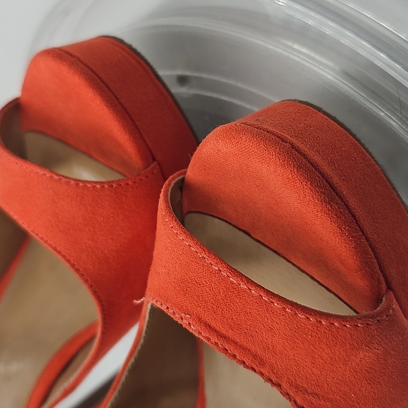 J Thalia Sodi Women's Chloe Embellished Ankle-Strap Platform Coral Sz 6M - Picture 3 of 13